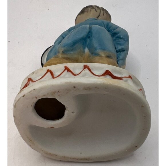 Vtg Porcelain Sad Hobo Clown Figurine With Drum - Picture 6 of 6